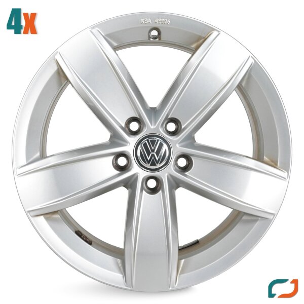 4x Original VW Tiguan 5N AD1 Alufelgen Corvara 5NA071497 17 Zoll 6,5x17 ET38