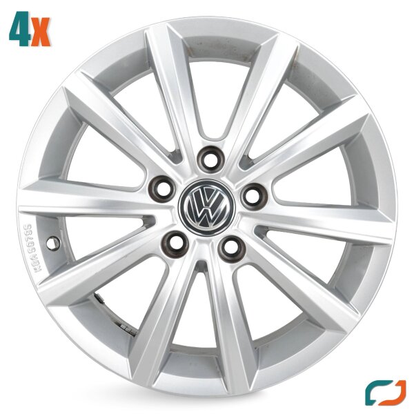4x Original VW Golf 5 6 7 Seat Leon 1P 5F Skoda Octavia Merano Alufelgen Felgen
