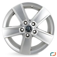 4x Original Skoda SuperB Octavia Yeti Alufelgen Felgen 5E0601025M 16 Zoll 6x16