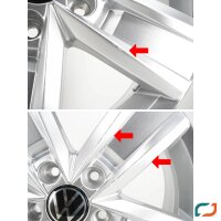 1x Alufelge VW T5 T6 T6.1 Felge Devenport 7E0601025AA 7Jx17 ET55 Einzelfelge