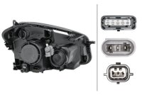 HELLA Scheinwerfer für Nissan Qashqai J10 NJ10 Halogen rechts 1EL 010 335-051