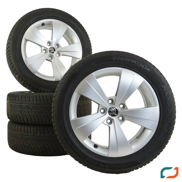 Original Skoda SuperB 3 Winterräder Winterreifen 3V0601025A 215/55 R17 98V