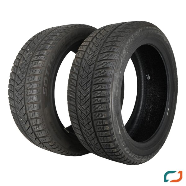 2x 245/45 R18 96V Winterreifen Pirelli Sottozero 3 DOT2x 4423 1x 6,9mm 1x 6,1mm