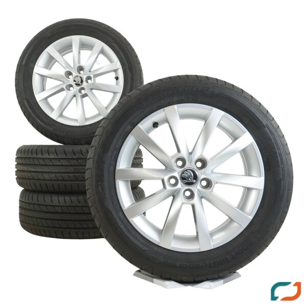 Original Skoda Scala Sommerräder Sommerreifen 16 Zoll Felgen 205/55 R16 91V DEMO