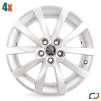4x Original Skoda Kamiq Alufelgen Felgen 16 Zoll...