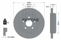 2x TEXTAR Bremsscheiben Ø330mm HINTERACHSE...