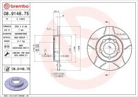 2x BREMBO Bremsscheibe Ø239mm HINTEN für GOLF 4 BORA AUDI A3 TT SKODA OCTAVIA