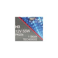 10x Glühlampe H3 12V 55W PK22s Leuchtmittel Birne Autolampe PKW TEC400002