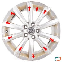 4x Original VW Polo 2G Alufelgen Merano Felgen 2G0071496 6x16 ET45 16 Zoll