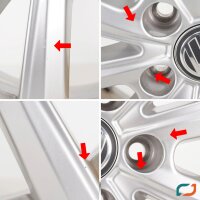 4x Original VW Polo 2G Alufelgen Merano Felgen 2G0071496 6x16 ET45 16 Zoll