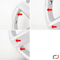 4x Original Alufelgen VW Golf 7 Aspen Felgen 16 Zoll 5G0071496 6x16 ET48