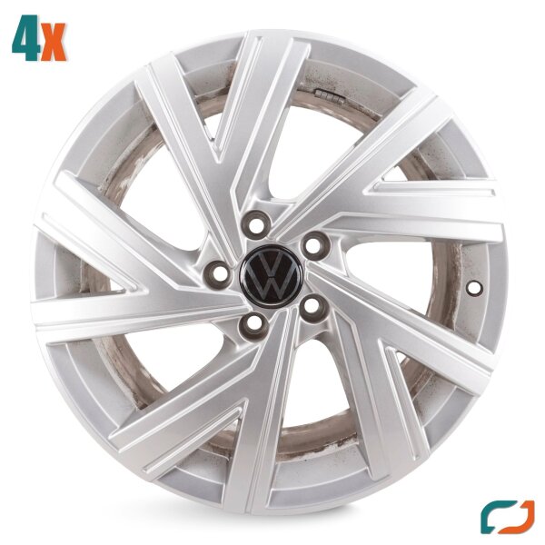 4x Original Bergamo VW Golf 8 Alufelgen Felgen 18 Zoll 7,5x18 5H0601025AB