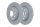 2x ATE Bremsscheibe Ø256mm Satz HINTERACHSE für AUDI / VW