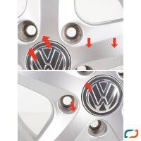4x Original VW Golf 7 Aspen Alufelgen Felgen 16 Zoll 5G0071496 6x16 ET48