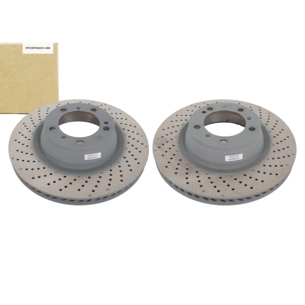 Orignial Porsche 911 992 Bremsschen Set L + R Hinterachse Bremsscheibe