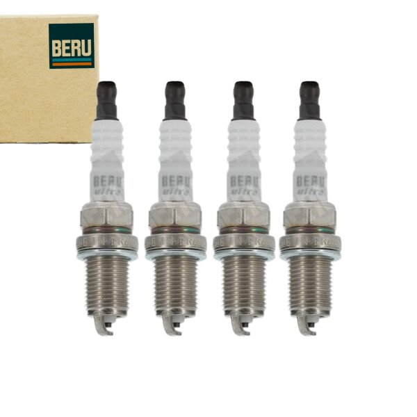 4x BERU Zündkerze ULTRA 14 FR-7 DU2 für Citroen Peugeot Fiat Kia Opel Renault