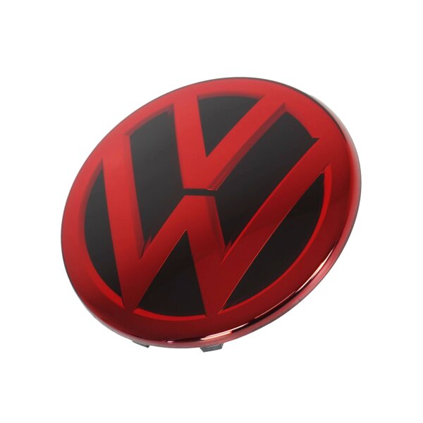 Original VW Golf 7 Passat B8 Arteon Front Emblem rot lasiert 3G0853601A