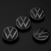 VW Golf 8 Nabendeckel 5H0601171 Nabenkappen Shadow 4er...