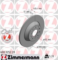 2x Bremsscheiben hinten 300mm für VW Golf 7 Audi A3...