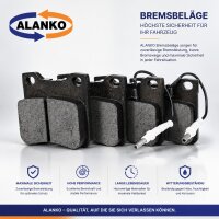 Bremsbelagsatz Scheibenbremse Hinterachse...