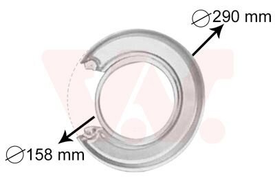 Spritzblech Bremsscheibe Ankerblech Opel Vectra A VAN WEZEL hinten 3765373