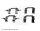 Zubehörsatz Bremsbeläge Infiniti Nissan Renault BLUE PRINT vorne ADN148603
