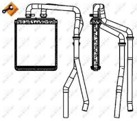 Wärmetauscher Heizungskühler IVECO Daily IV V NRF 220x200x33mm EASY FIT 54218