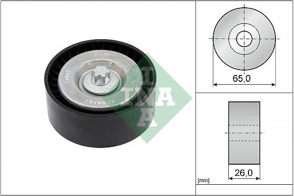 Umlenkrolle Keilrippenriemen Mercedes-Benz C E SLK INA 65x26mm 532063010
