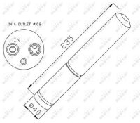 Klimatrockner Trockner Nissan Mitsubishi Peugeot Citroen Honda NRF R134a 33225