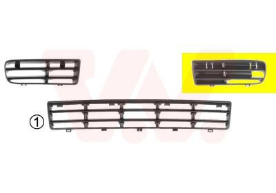 Lüftungsgitter Stoßfänger VW VAN WEZEL Golf 4 vorne links schwarz 5888591