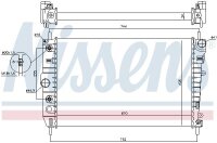 Wasserkühler Motorkühler Jaguar Daimler NISSENS Aluminium Ölkühler 66701