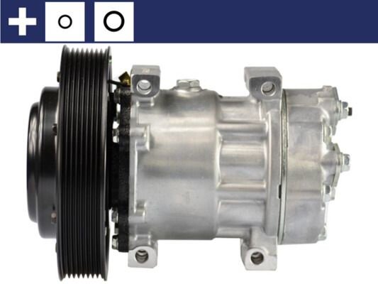 Klimakompressor Kompressor Volvo Renault Trucks MAHLE 24V R134a 176mm ACP126000S