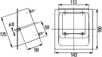 Gehäuse Arbeitsscheinwerfer Deutz-Fahr Van Hool Faun HELLA 9BG990353-001