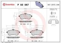 Bremsbeläge Bremsklötze vorne für Mercedes C E Klasse BREMBO Lucas Satz P 50 067