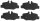 Bremsbeläge Bremsbelagsatz hinten Mercedes-Benz TRW Vito Viano Mixto GDB1601