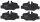 Bremsbeläge Bremsbelagsatz hinten Mercedes-Benz TRW Vito Viano Mixto GDB1601