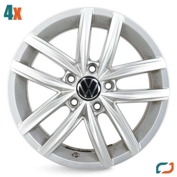 4x Original VW Passat B8 3G Alufelgen Felgen 16 Zoll 3G0601025CS 6,5x16 ET46