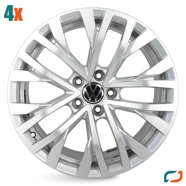 4x Original VW Touareg 3 CR Alufelgen Felgen 18 Zoll 760601025H 8x18 ET25
