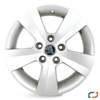 4x Original Skoda Superb 3V 3V0601025AC Alufelgen Felgen 16 Zoll ET41 5x112