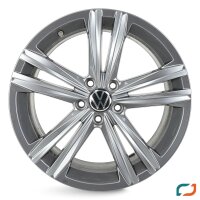 4x Original VW Arteon Passat B8 Alltrack Alufelgen Sebring Felgen 18 Zoll GRAU