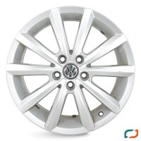 4x Original VW Polo 2G AW Alufelgen Felgen Merano 2G0601025AF 16 Zoll 5x100