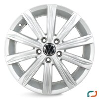 4x Original VW Touran II 5TA Alufelgen Felgen Stockholm 17 Zoll 5TA601025D