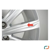 4x Original VW Touran II 5TA Alufelgen Felgen Stockholm 17 Zoll 5TA601025D
