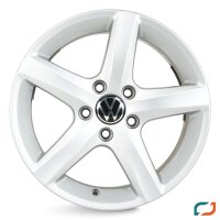 4x Original VW Tiguan 5N Sharan Aspen Alufelgen Felgen 5N0601025AQ 16 Zoll