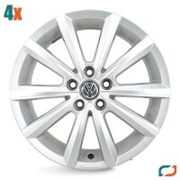 4x Original Merano VW Polo 2G Alufelgen Felgen 2G0071496...