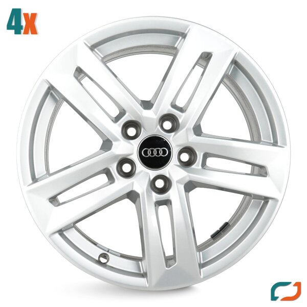 4x Original Felgen Alufelgen Audi A4 8W B9 17 Zoll 8W0601025P 7x17 ET42