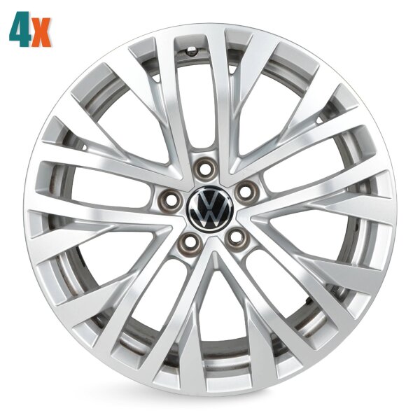 4x Original VW Touareg 3 CR Alufelgen 18 Zoll Felgen 760601025H 8x18 ET25