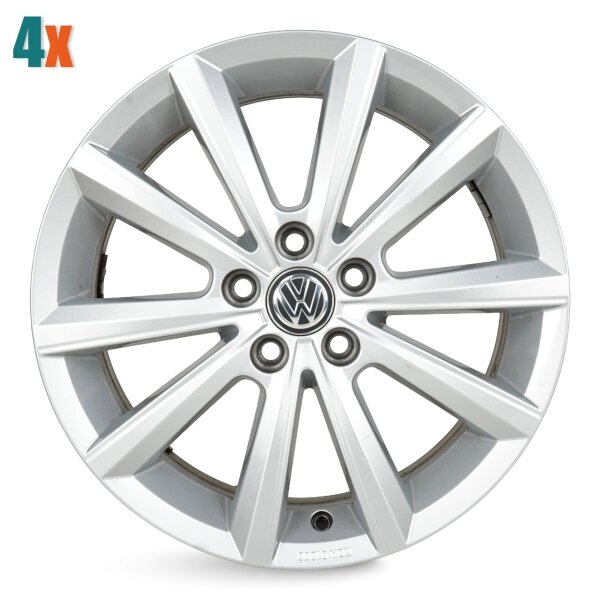 4x VW Polo 2G Alufelgen Merano Original Felgen 2G0071496 6x16 ET45 16 Zoll