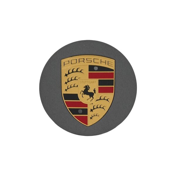 Original Porsche Nabendeckel 9P1601147A 0C6 Nabenkappe Anthrazit glanz