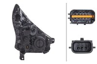 Scheinwerfer Halogen links HELLA für Renault Trafic Hauptscheinwerfer